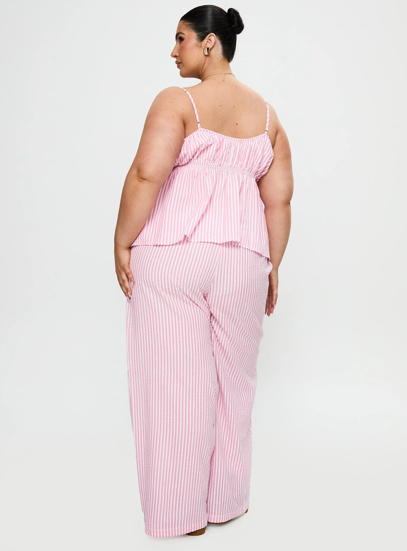 Cassini Set Pink Stripe Curve