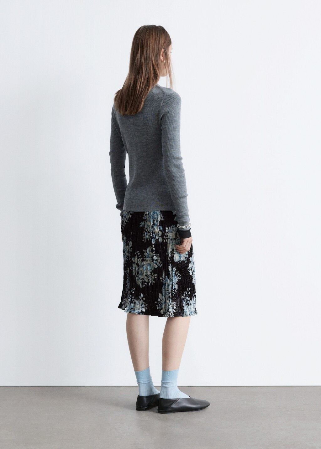& Other Stories RIB-KNIT MERINO WOOL CARDIGAN