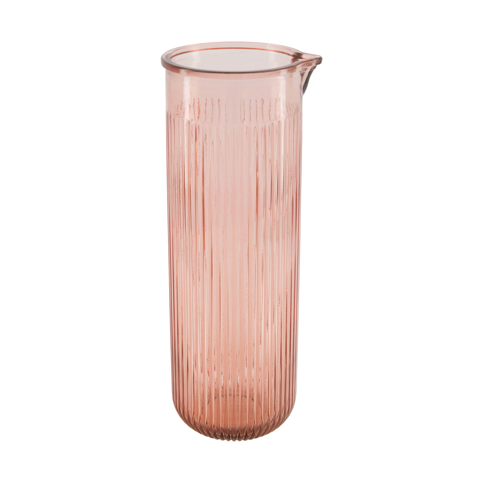 Karaf gerecycled glas soft pink