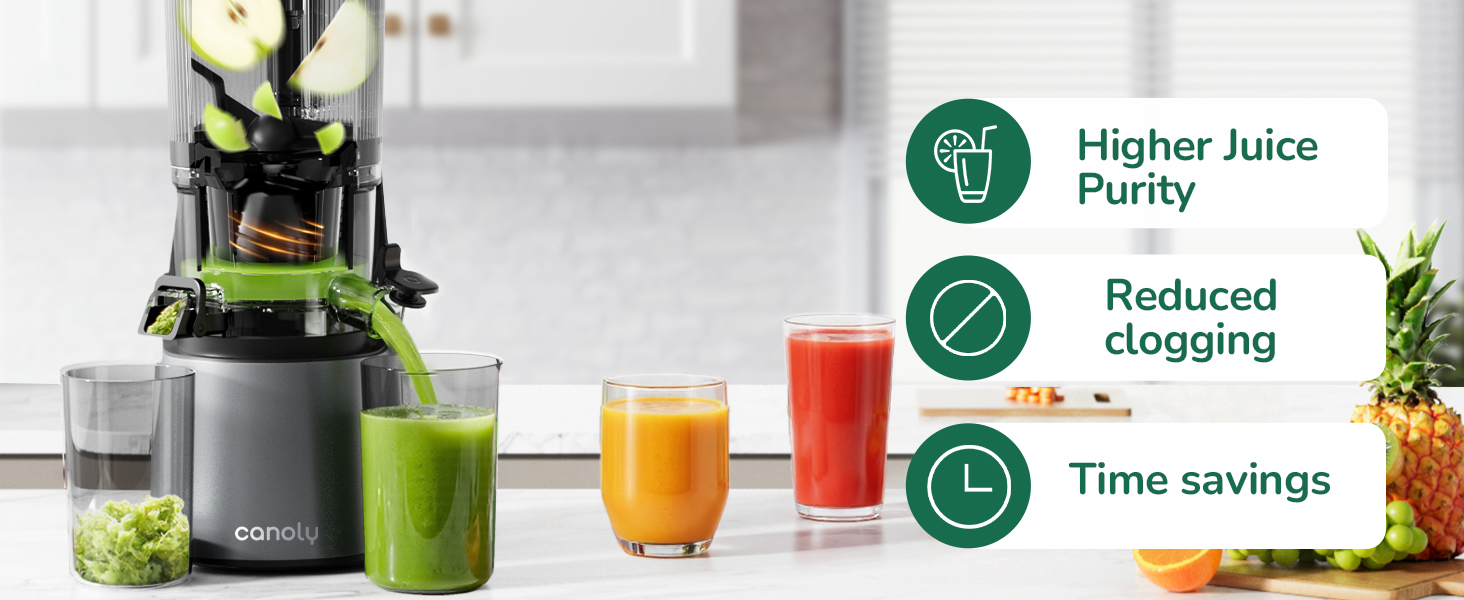 Cold Press Juicer, Canoly Juicer