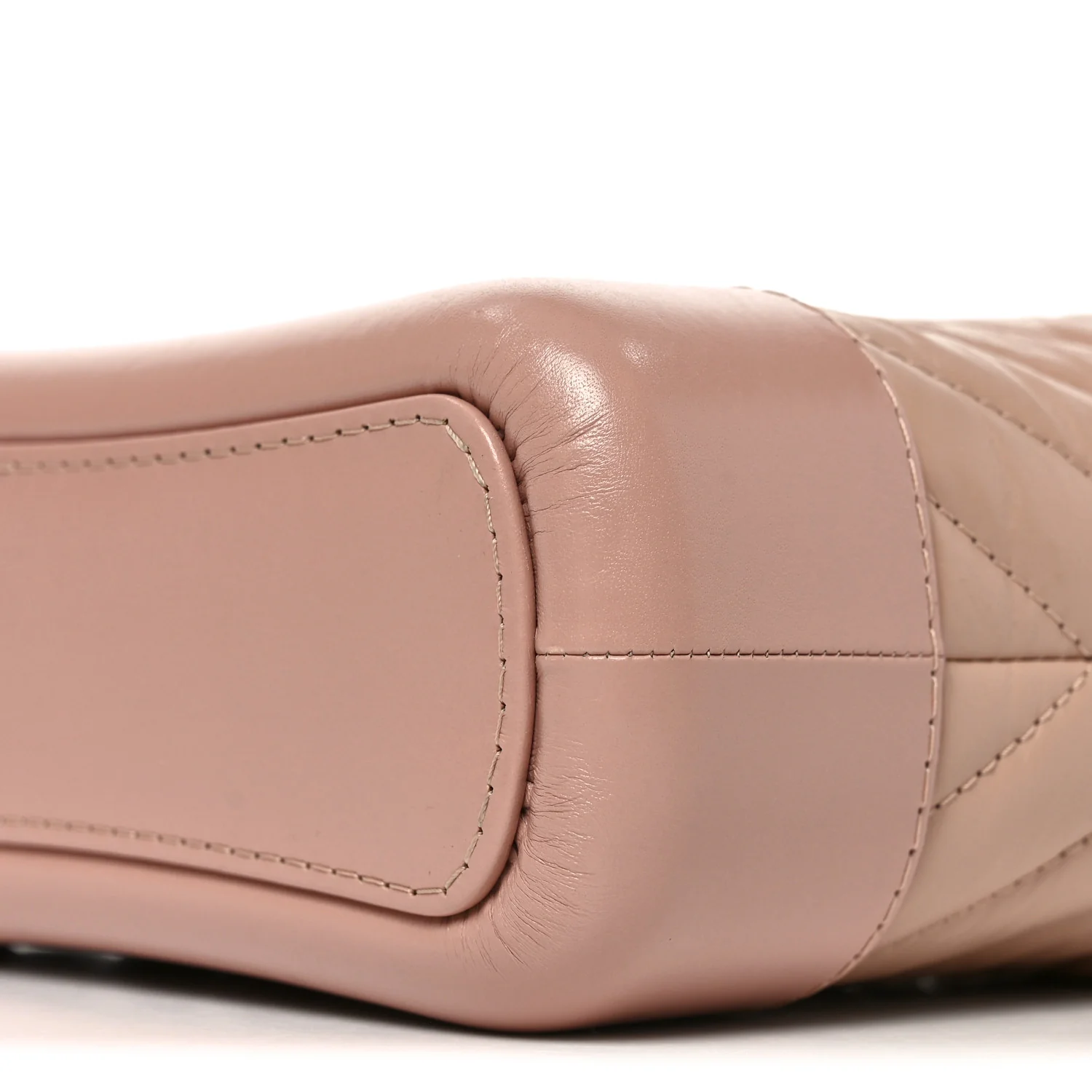Aged Calfskin Chevron Quilted Small Gabrielle Hobo Pink - Top Club