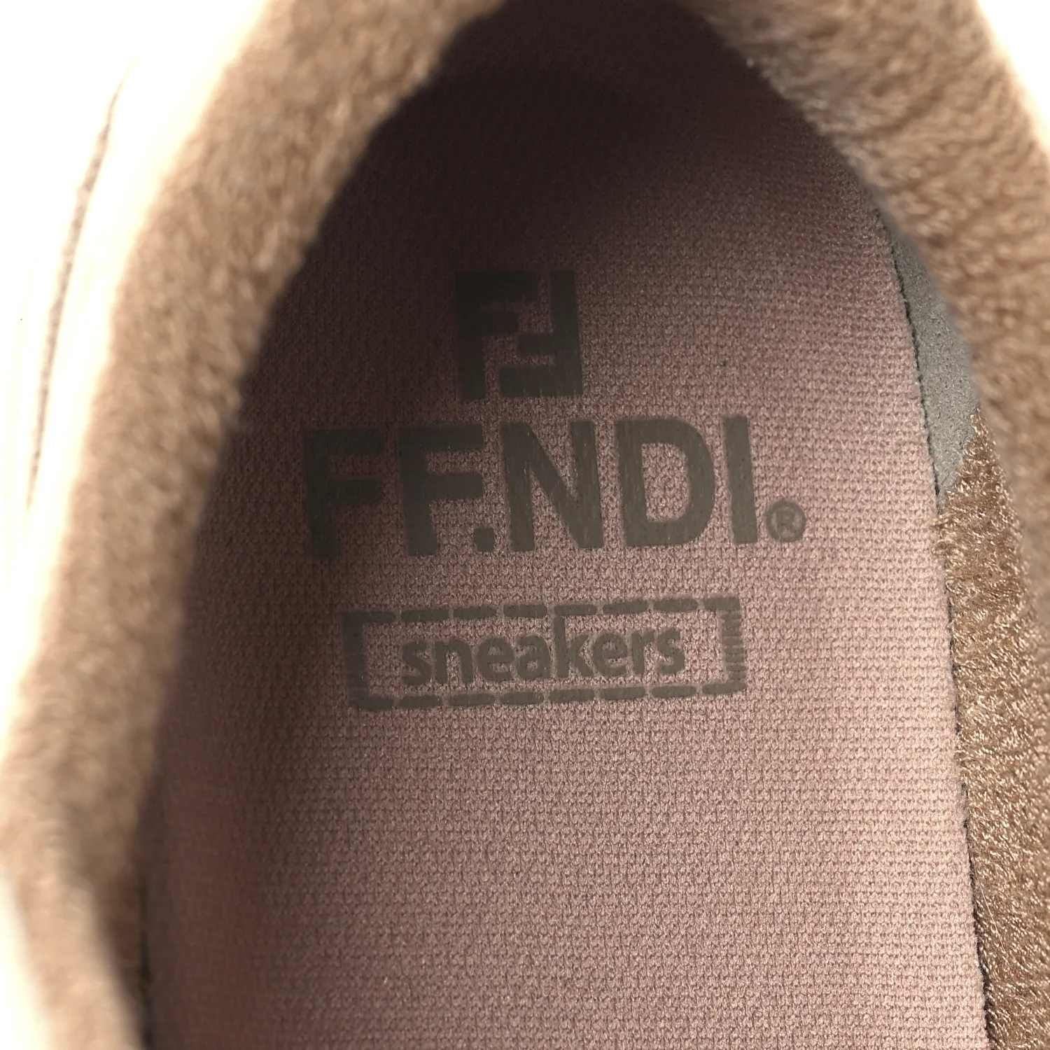 Suede Vitello Fendi Match Low Top Sneakers 37.5 Nudo White Garza Rosa - Top Club