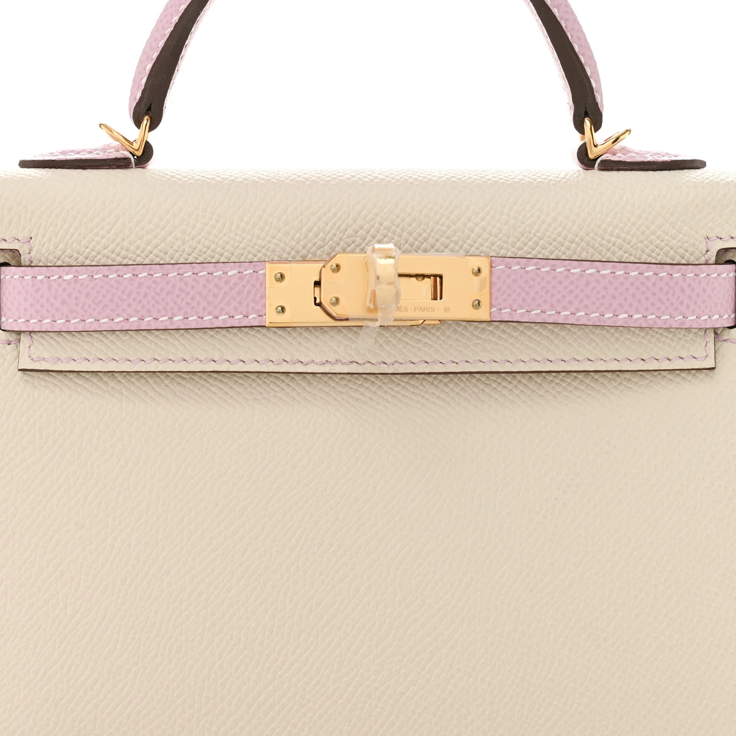Epsom Horseshoe Mini Kelly Sellier 20 Craie Mauve Sylvestre - Top Club