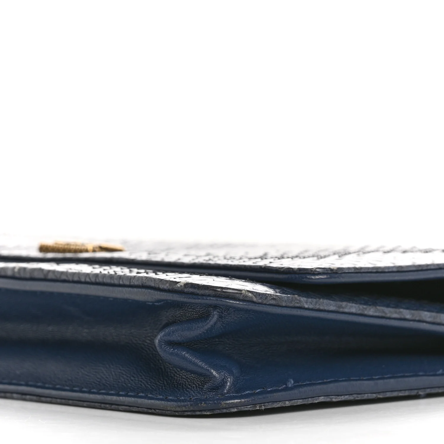Snakeskin Wallet On Chain WOC Blue - Top Club