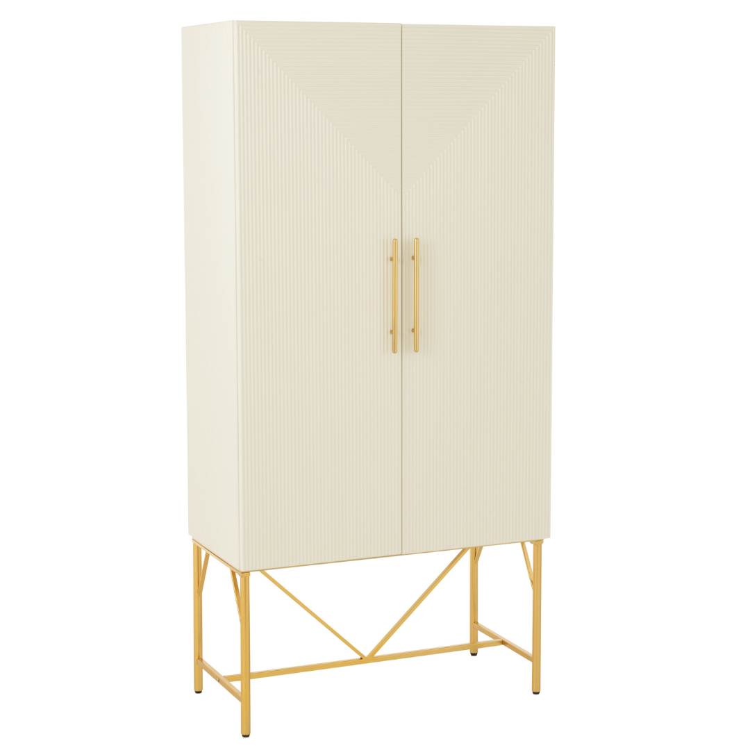 Wandkast Clara wit/goud