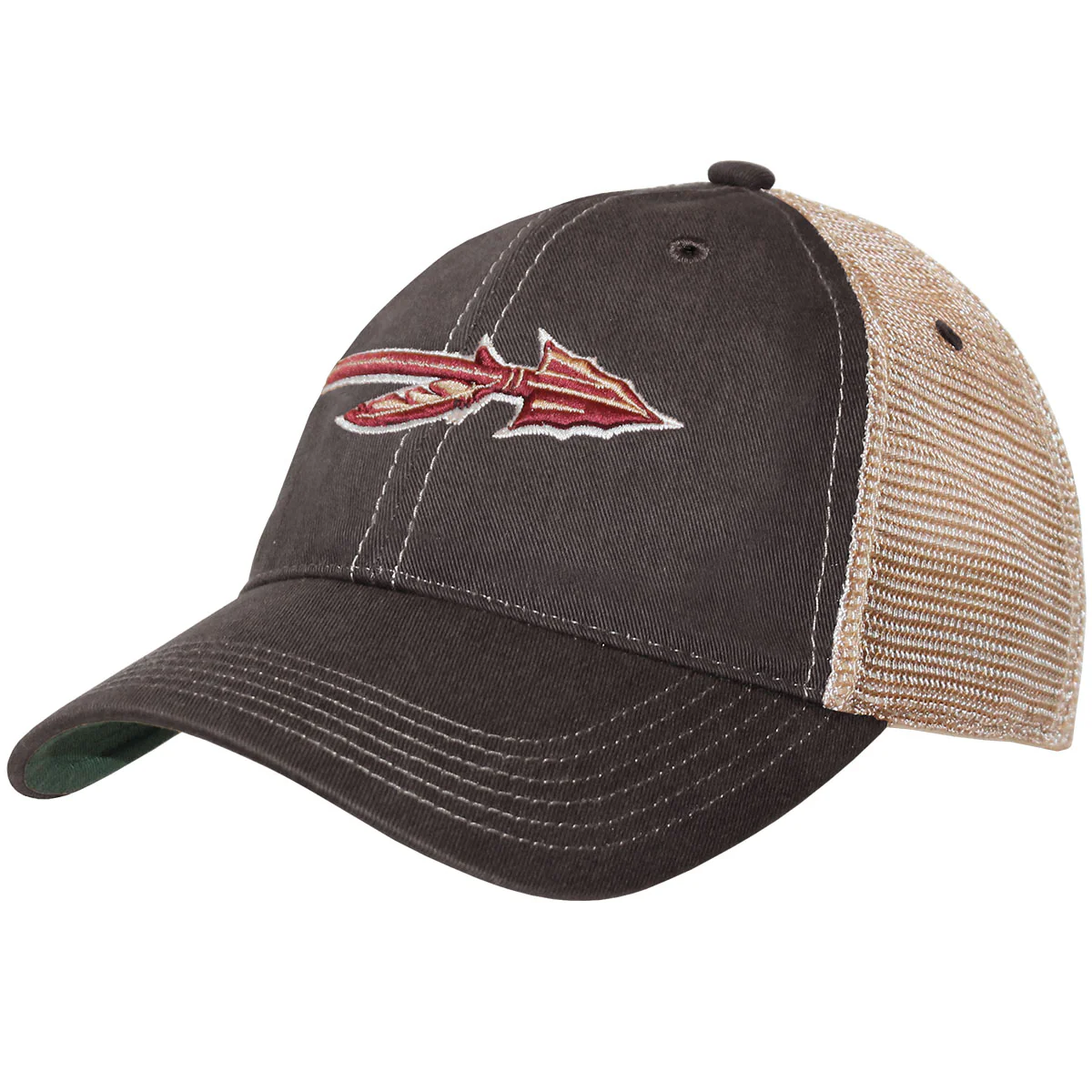 Legacy Florida State Spear Adjustable Relaxed Trucker - Black - MoB Apparel