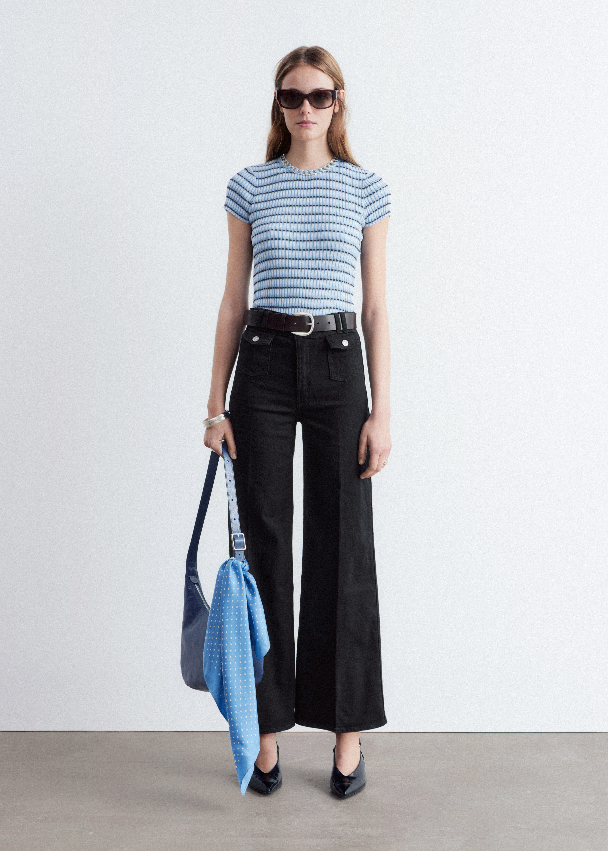 & Other Stories PRESS-CREASE FLARED JEANS