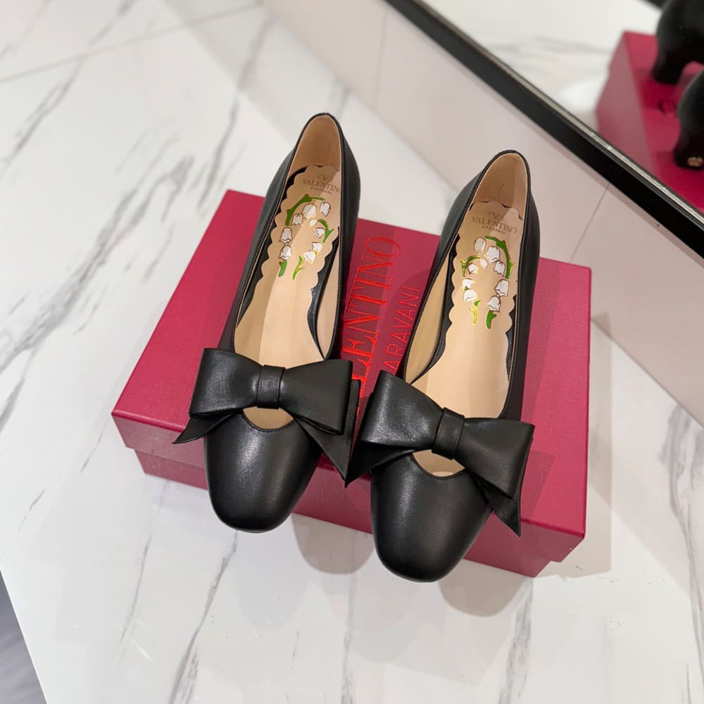 VALENTINO BOWOW sheepskin high heels (heel height 4.5 cm) - Top Club