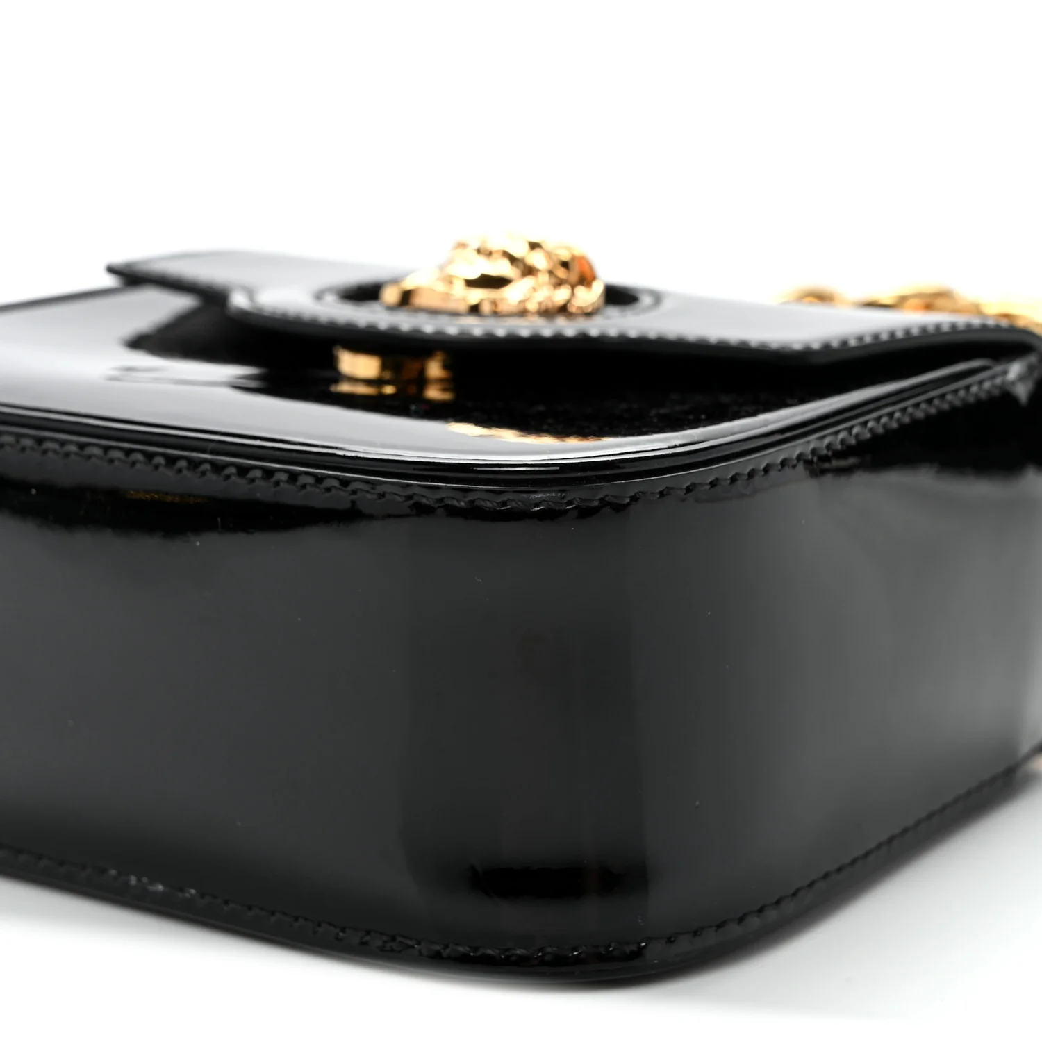 Patent Mini La Medusa Bag Black - Top Club