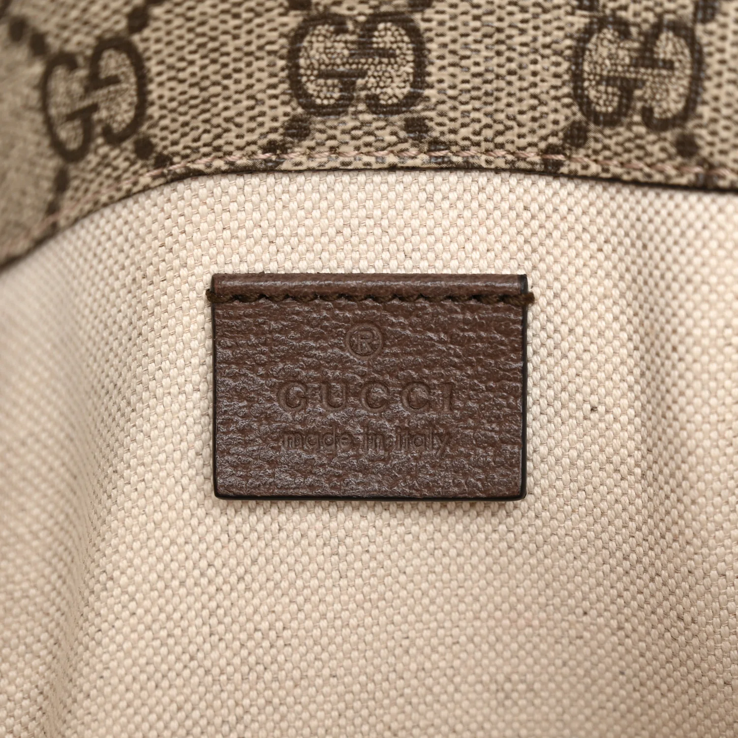 GG Supreme Monogram Neo Vintage Web Belt Bag Brown - Top Club