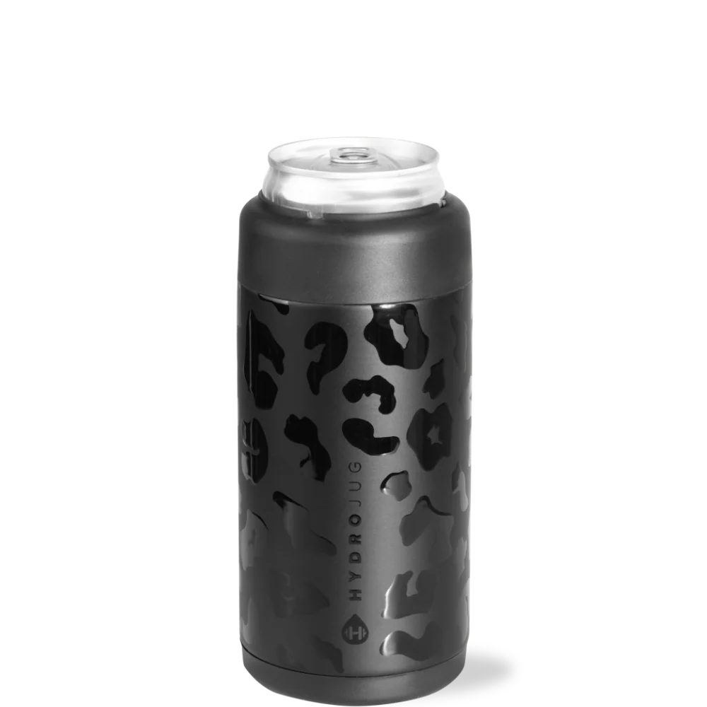 Can Cooler (Slim) FreeSip® Stainless Steel Water Bottle - Black
