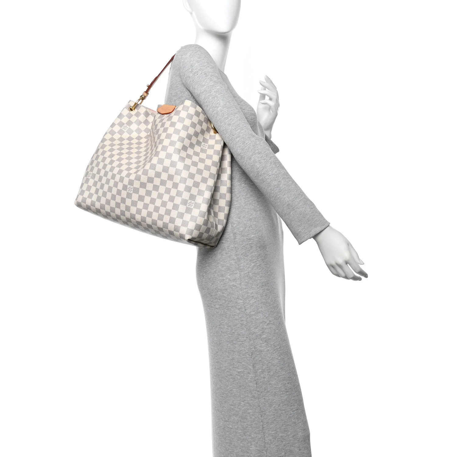 Damier Azur Graceful MM Rose Ballerine
