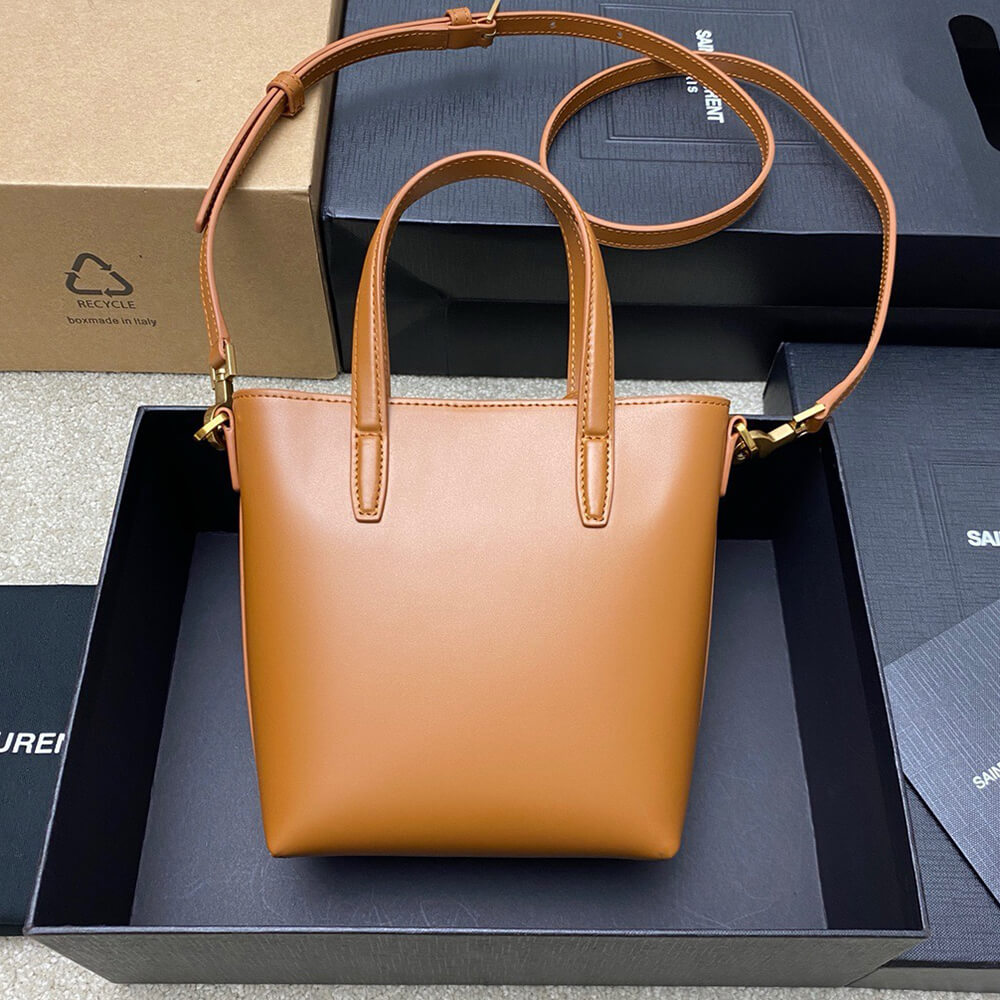 MINI TOY SHOPPING SAINT LAURENT IN BOX LEATHER - Top Club