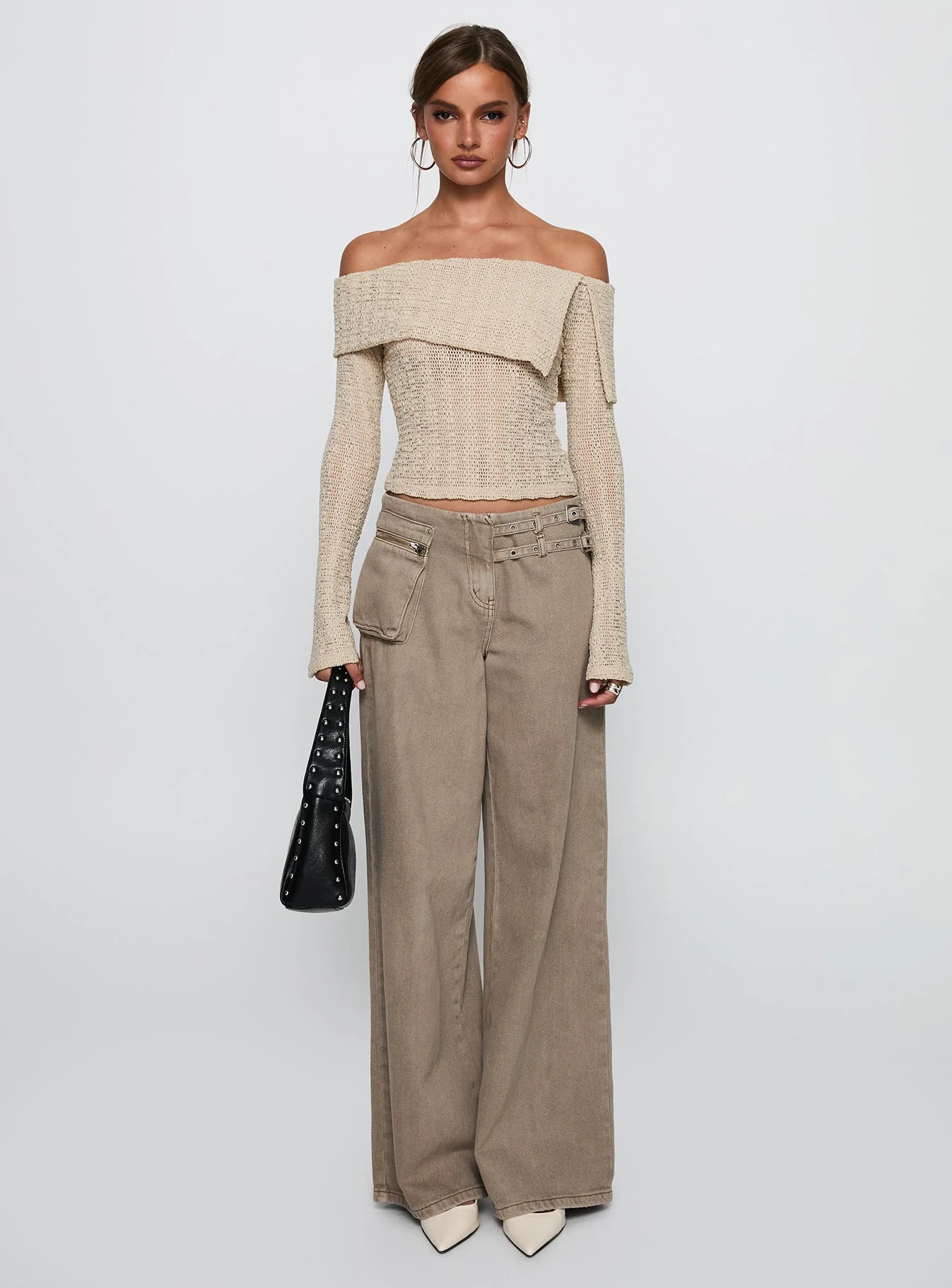 Cardamom Long Sleeve Top Beige