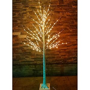 blue tree light