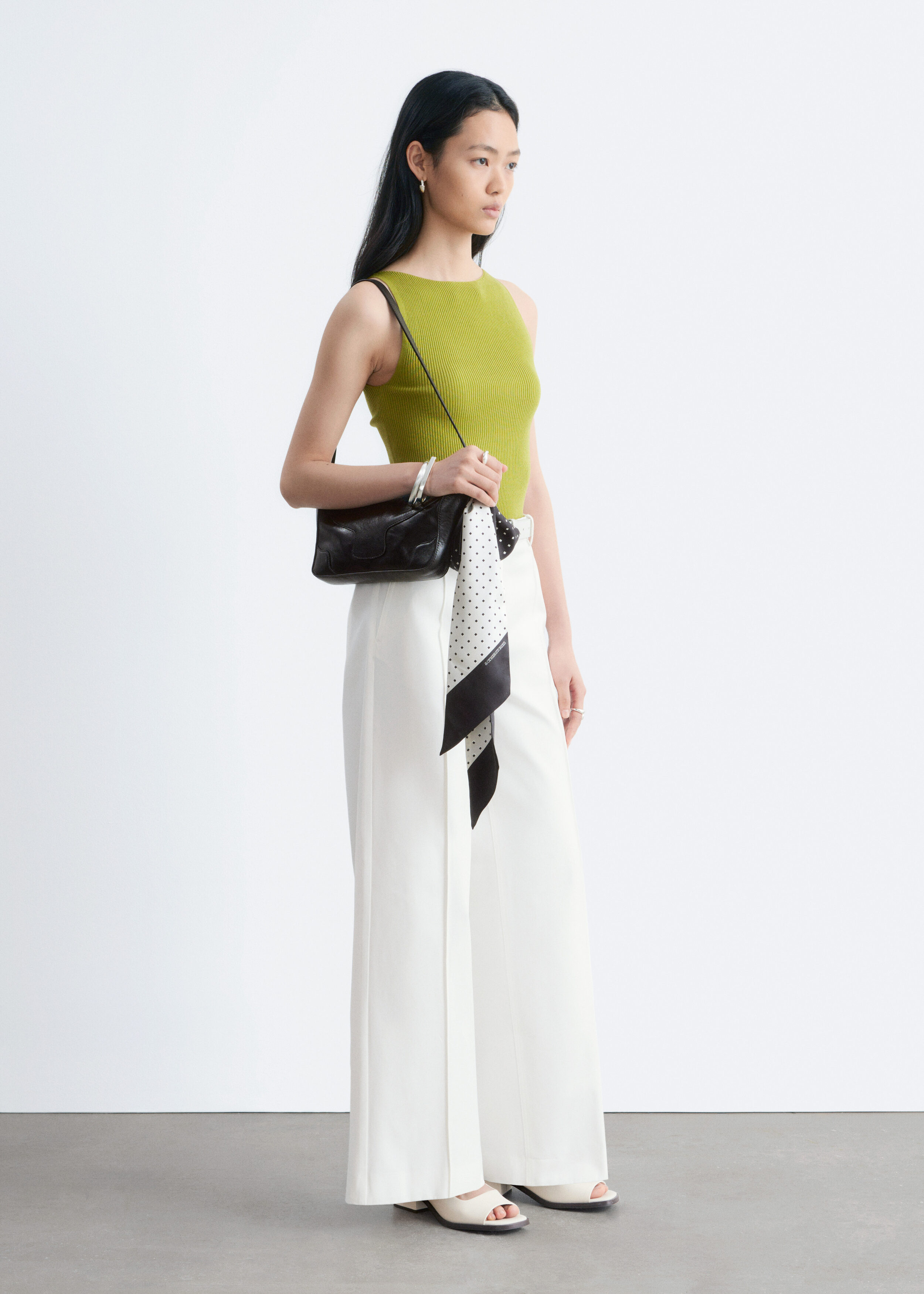& Other Stories PRESS-CREASE COTTON TROUSERS
