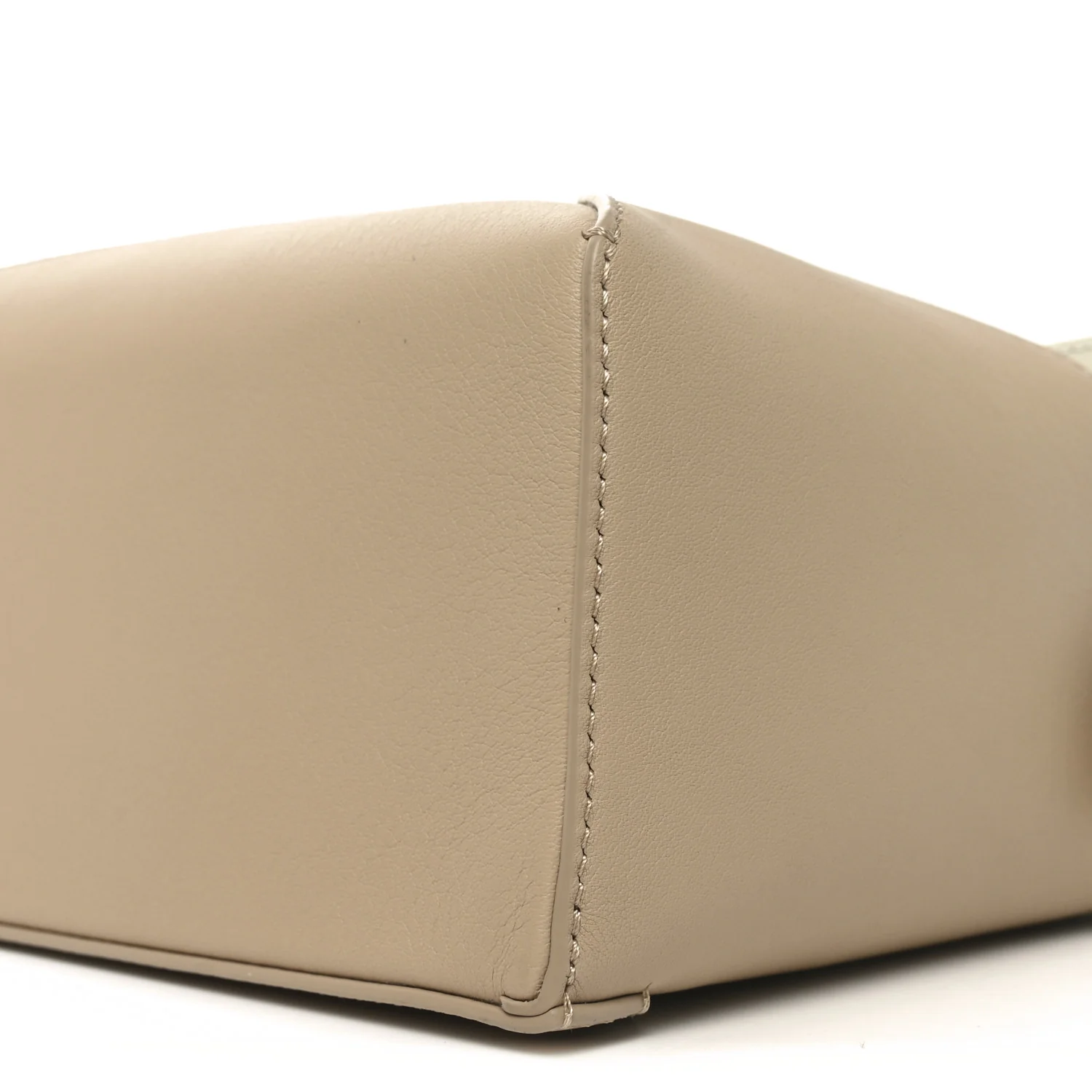 Classic Calfskin Small Puzzle Edge Bag Soft White Paper Craft - Top Club