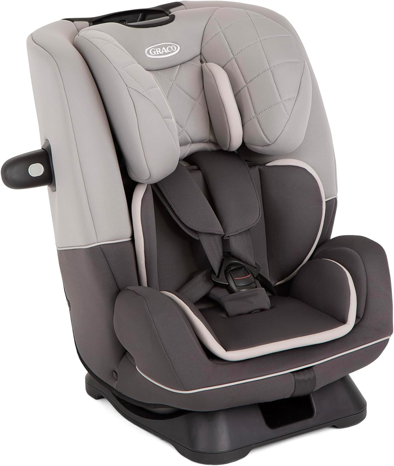 GRACO - SlimFit R129 Seggiolino auto evolutivo, da 40 a 145 cm (dalla nascita fino ai 12 anni circa), colore Iron