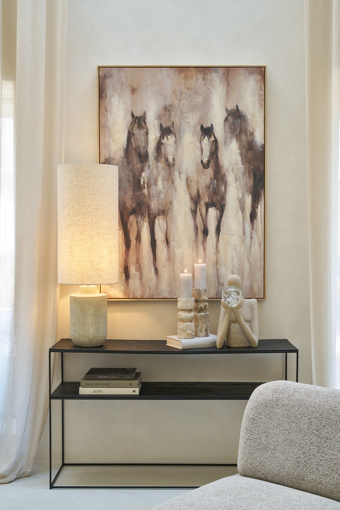 Console Yara Zwart / Metaal