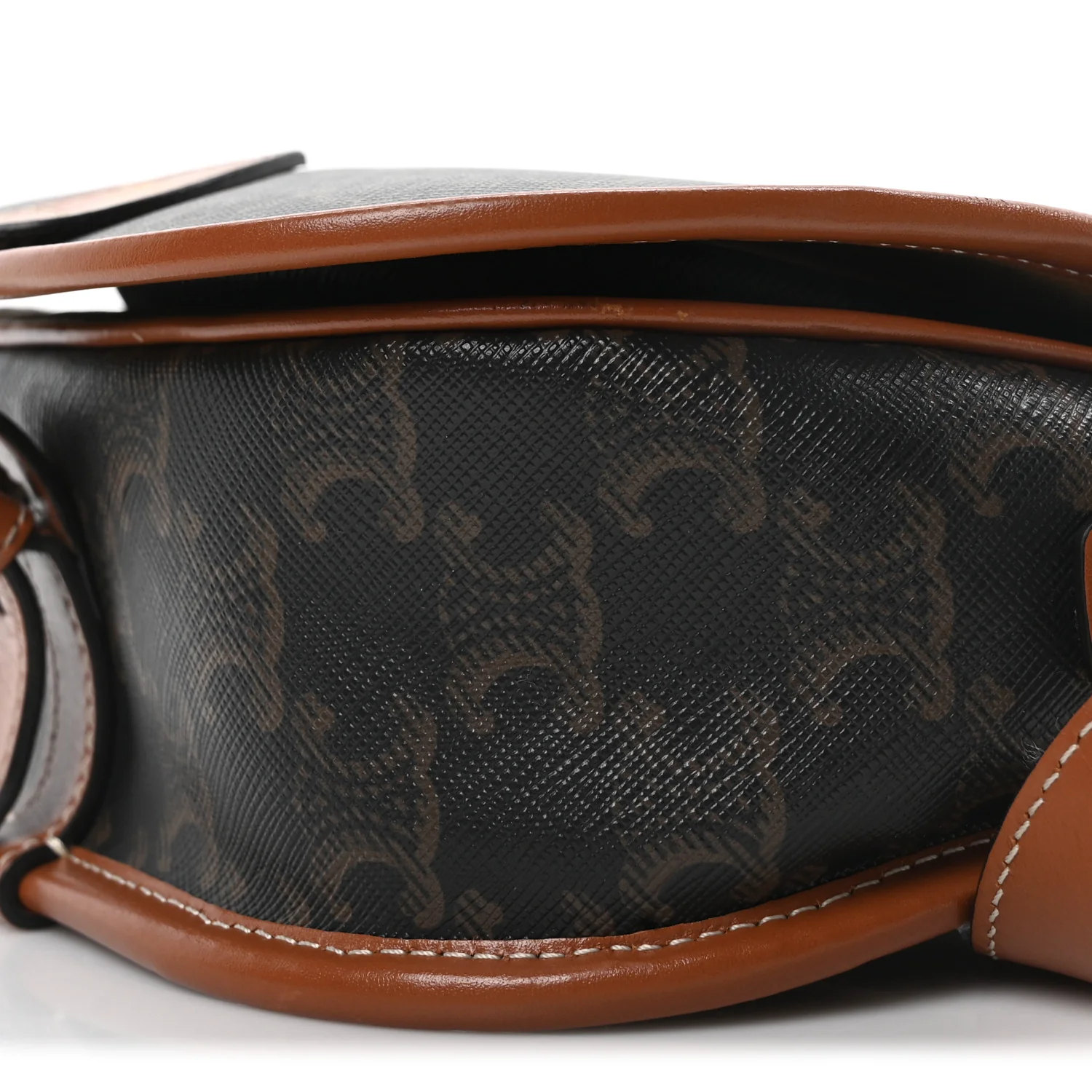 Triomphe Canvas Medium Folco Bag Tan - Top Club
