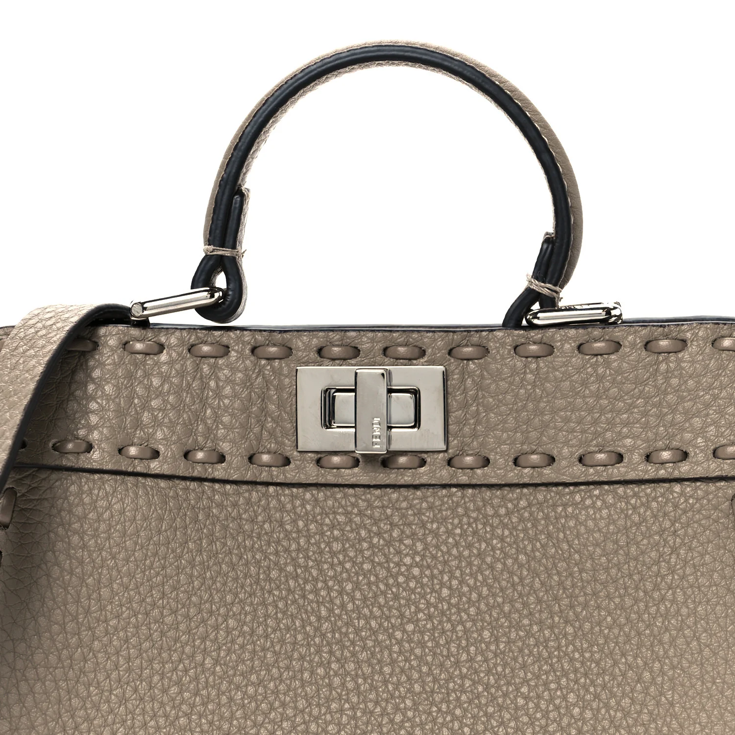 Cuoio Romano Selleria Mini Peekaboo I SEE U Iconic Satchel Fettuccia - Top Club
