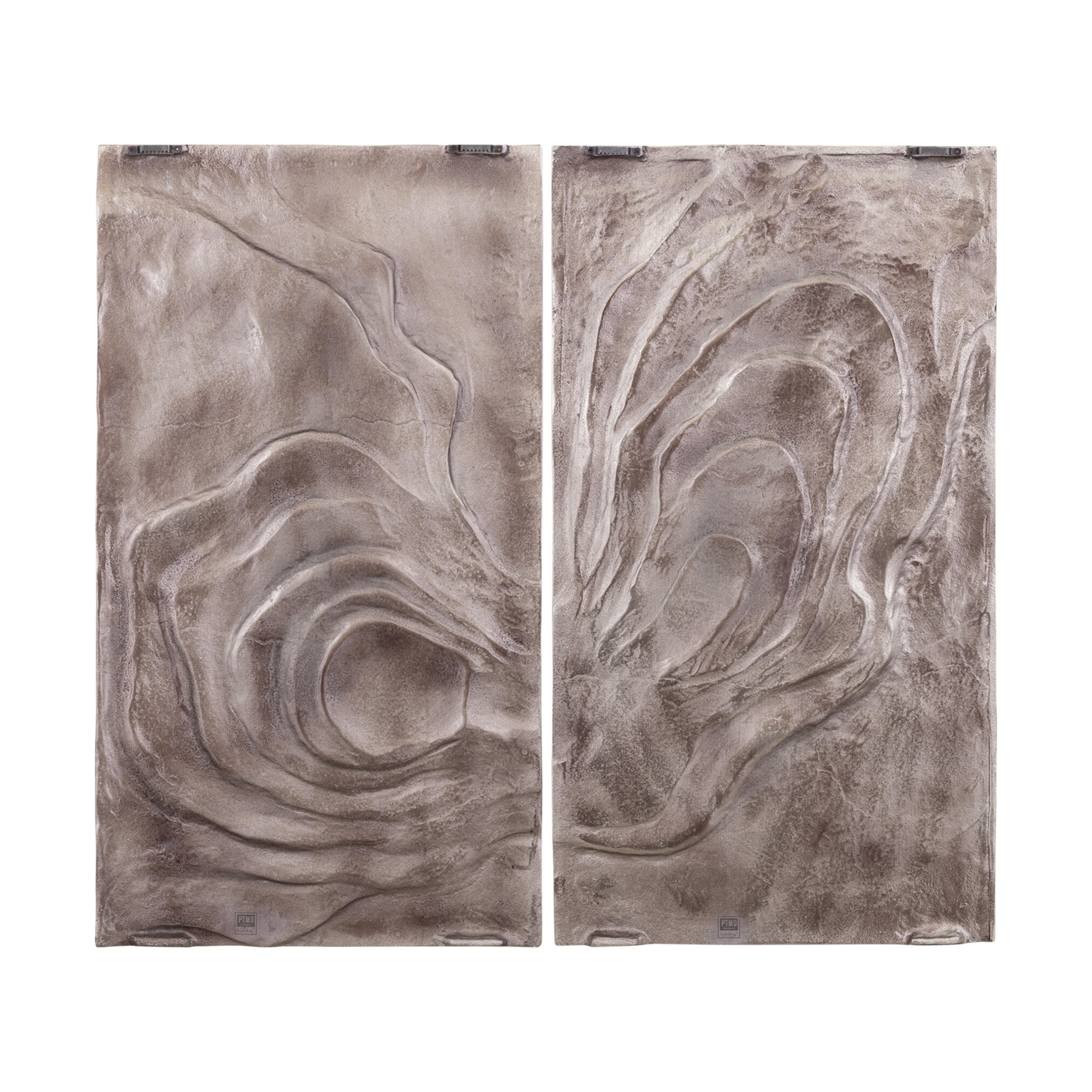Wandpaneel Sierra brons 100x90 cm - set van 2