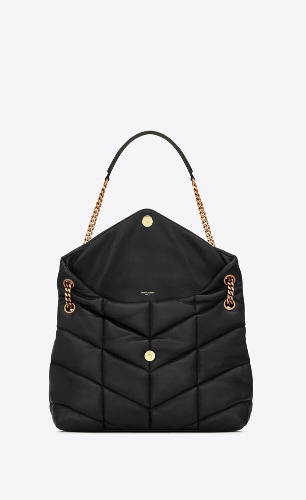 Y Puffer Medium Chain Bag in Quilted Lambskin - Top Club
