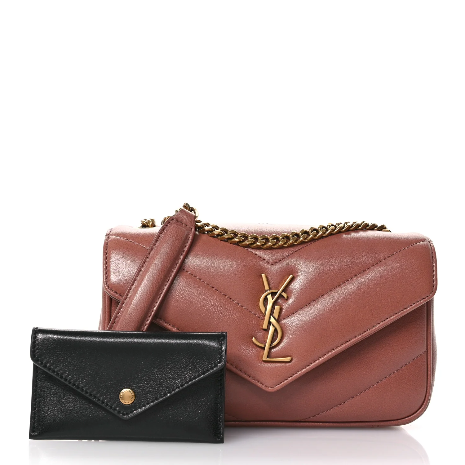 Lambskin Chevron Quilted Mini Loulou Hortensia - Top Club