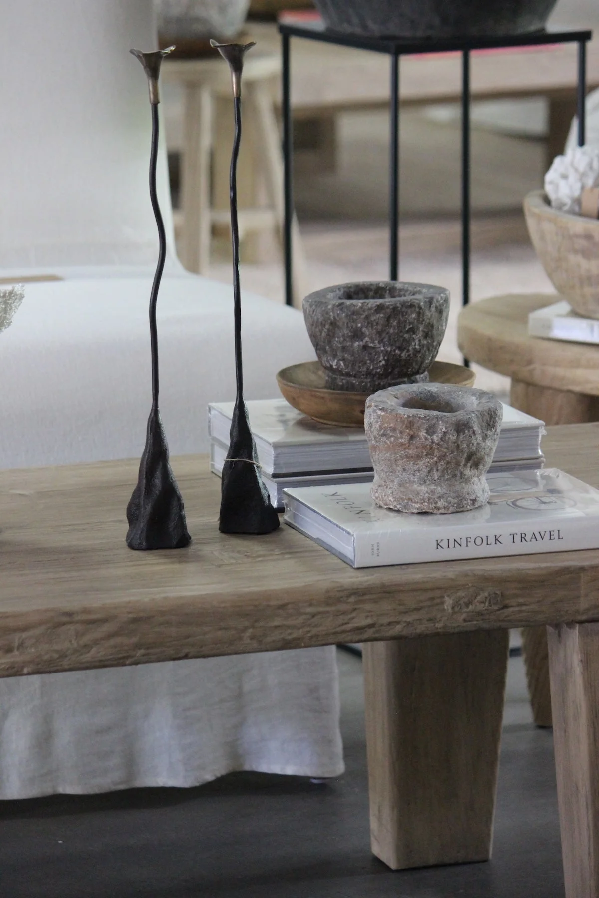 Carved Stone Mortar Bowl