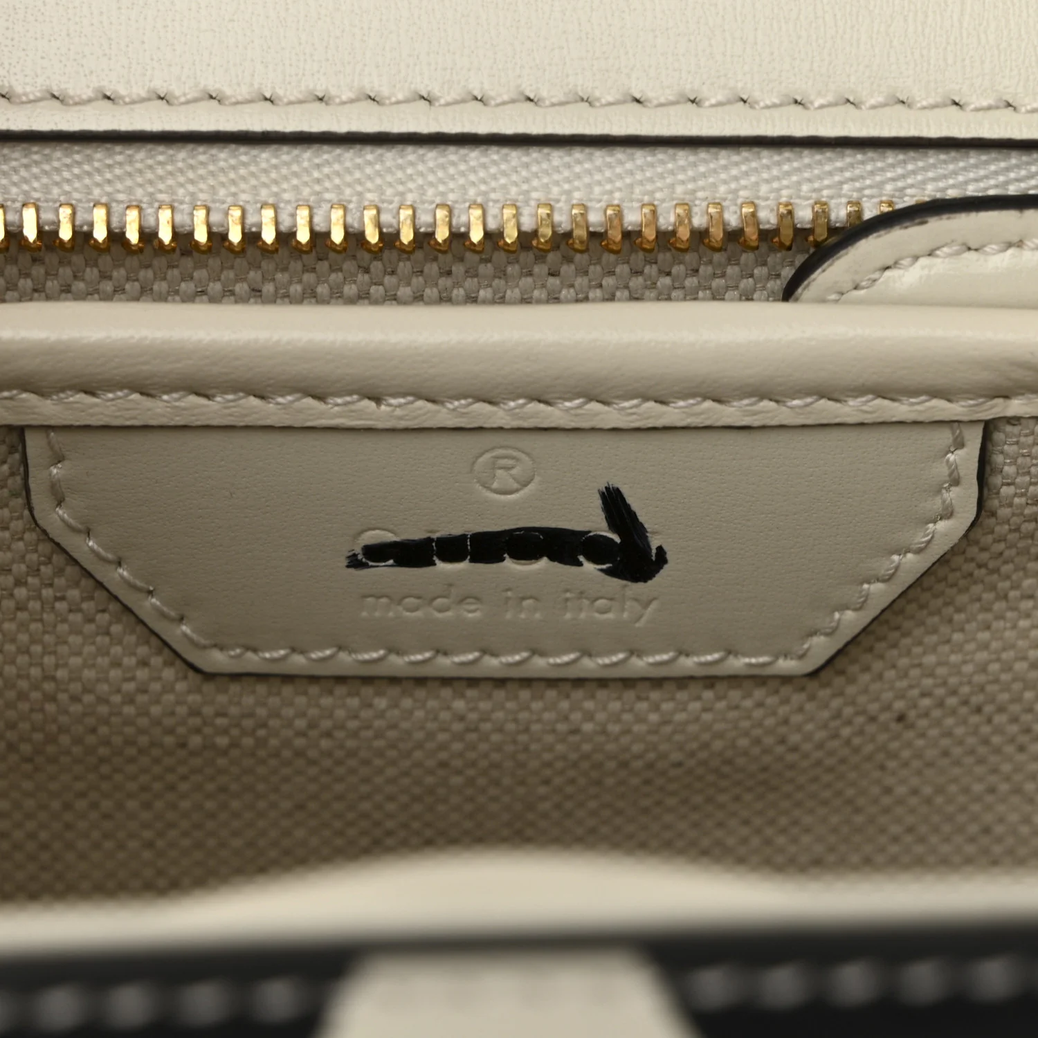 Calfskin Web Geometric Print Small Bamboo 1947 Top Handle Bag White Multi - Top Club