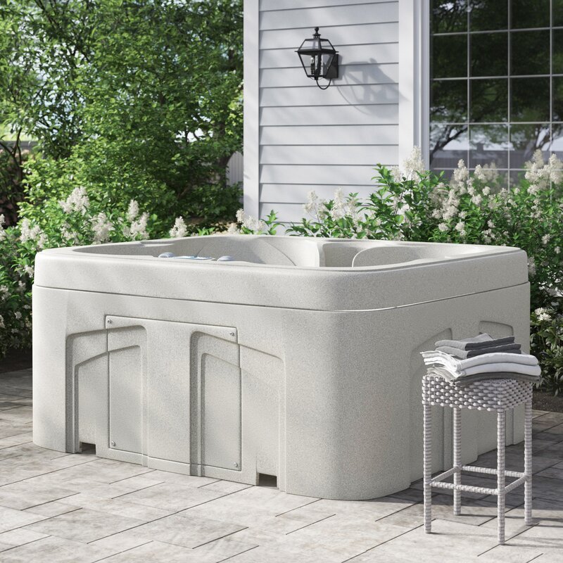 Lifesmart Spas LS100 4 - Person 13 - Jet Rectangular Plug and Hot Tub Play
