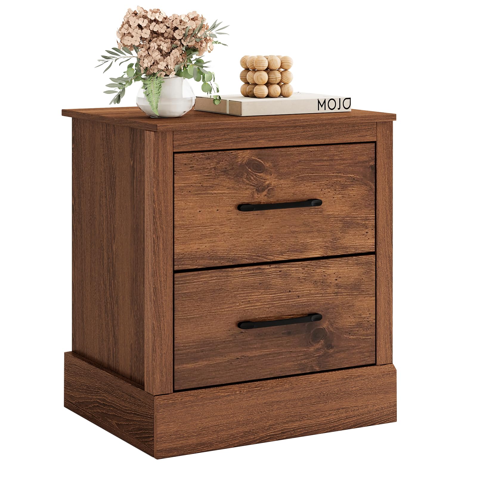 BEFOUNDLOVELY Farmhouse Nightstand with Drawers(1/2)