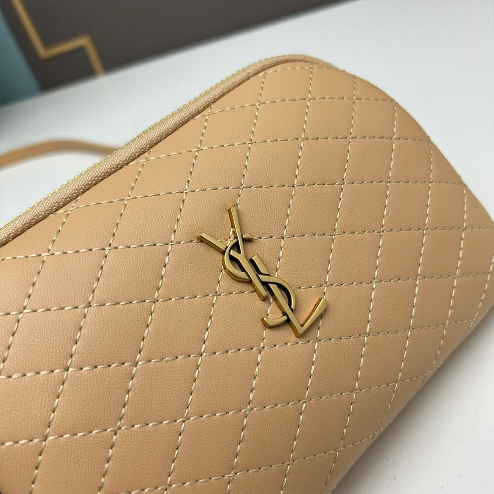 YSL Gaby zipped pouch in quilted lambskin - Top Club
