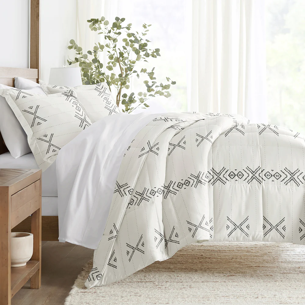 Urban Stitch Patterned Down-Alternative Comforter Set - Sale
