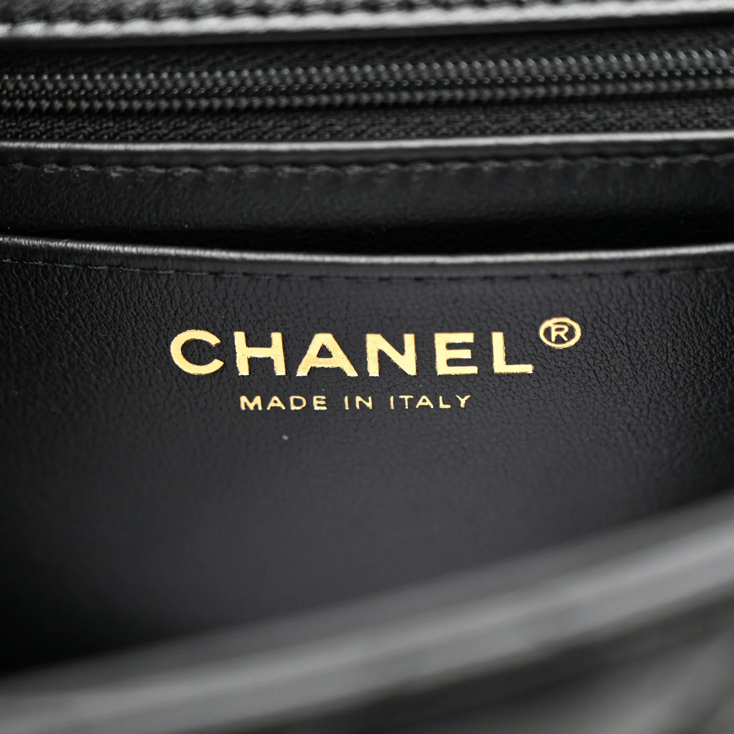 Lambskin Quilted Mini Top Handle Rectangular Flap Black - Top Club