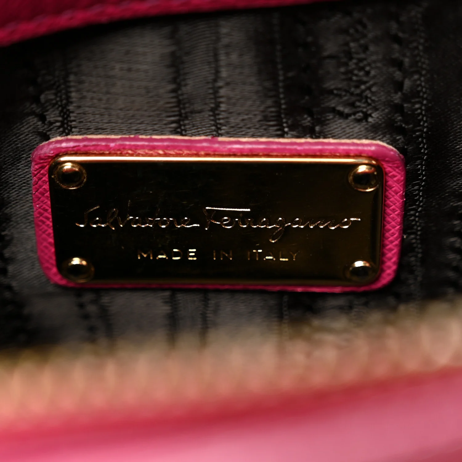 Hammered Calfskin Batik Tote Pink - Top Club