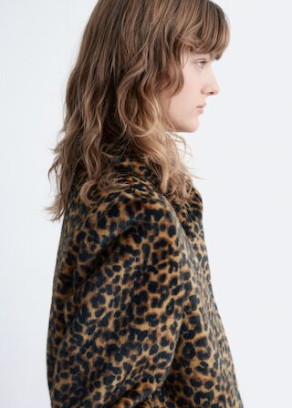& Other Stories FAUX FUR LEOPARD COAT
