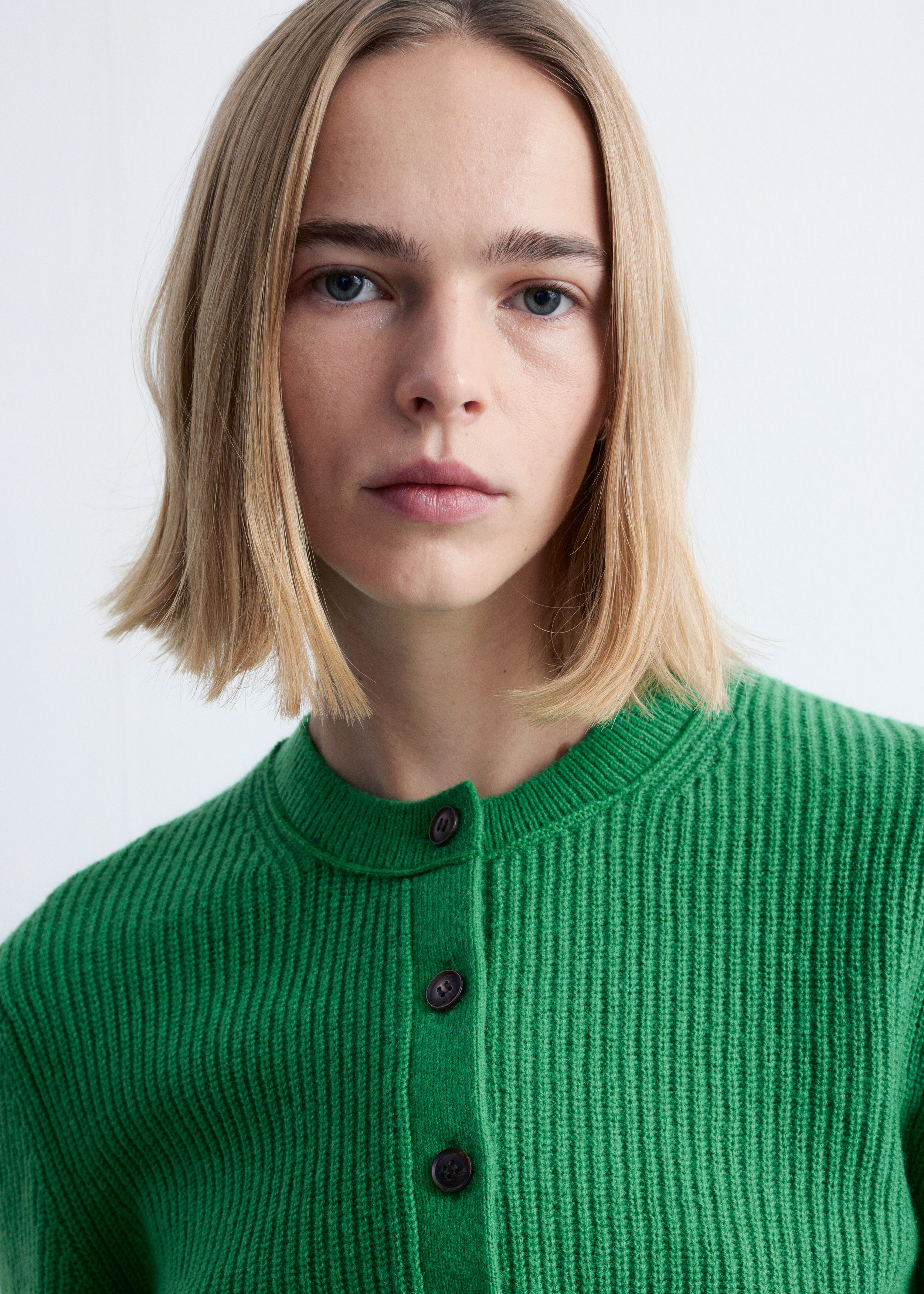 & Other Stories RIB-KNIT CARDIGAN