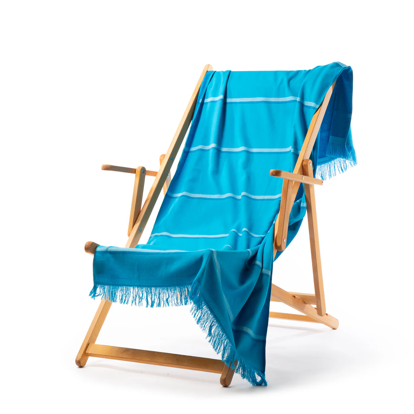 Telo Mare In Cotone Miami Cm. 90X180 Bluette Caleffi Home