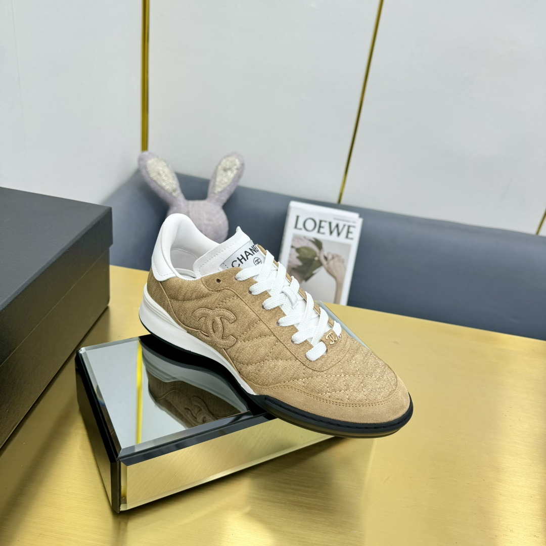 Chanel G45839 Women 24B Trainers Shiny Calfskin Calfskin   Suede Calfskin C91253 - Sneaker Replica Workshop