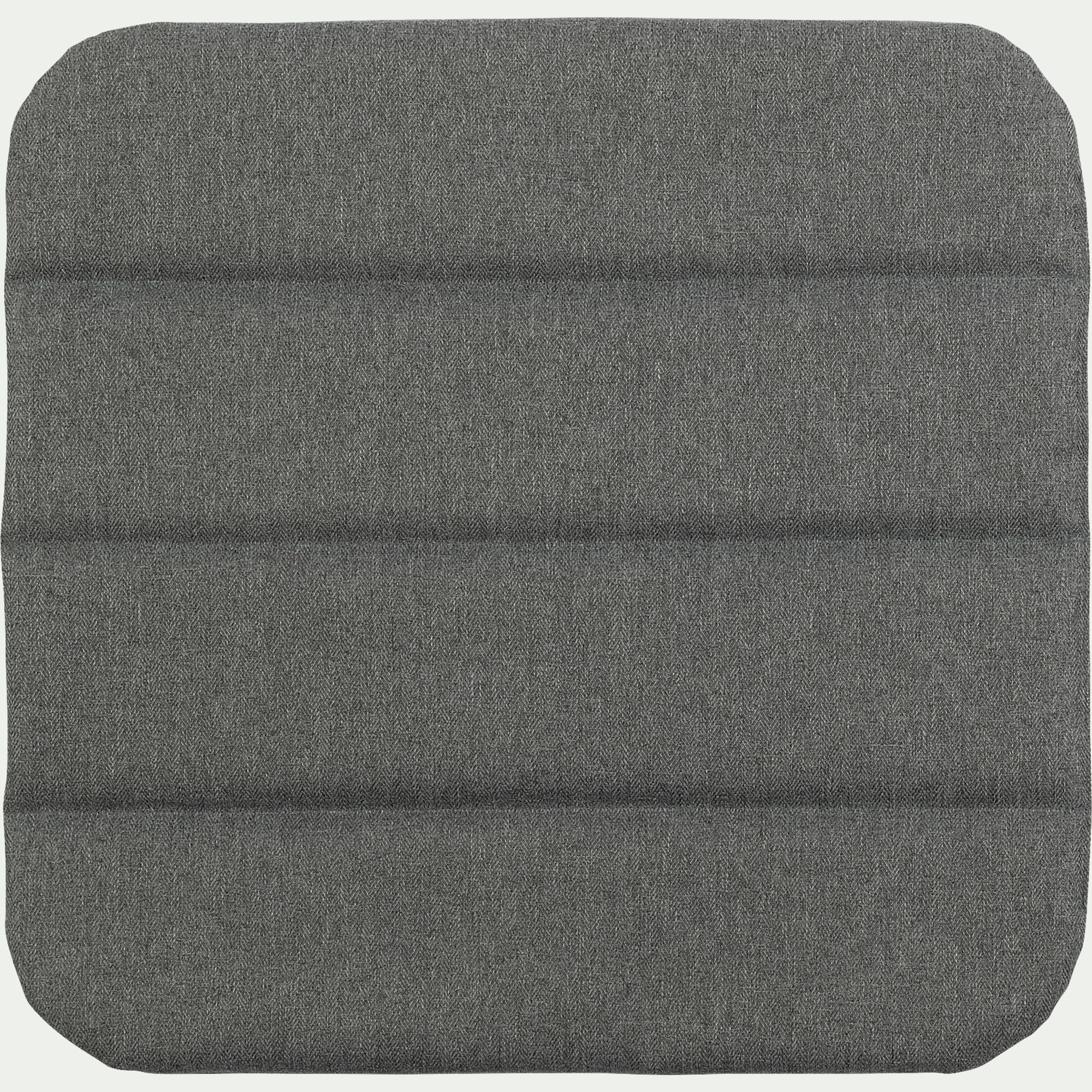 KIKO - Galette de chaise indoor & outdoor en tissu déperlant - gris brorie