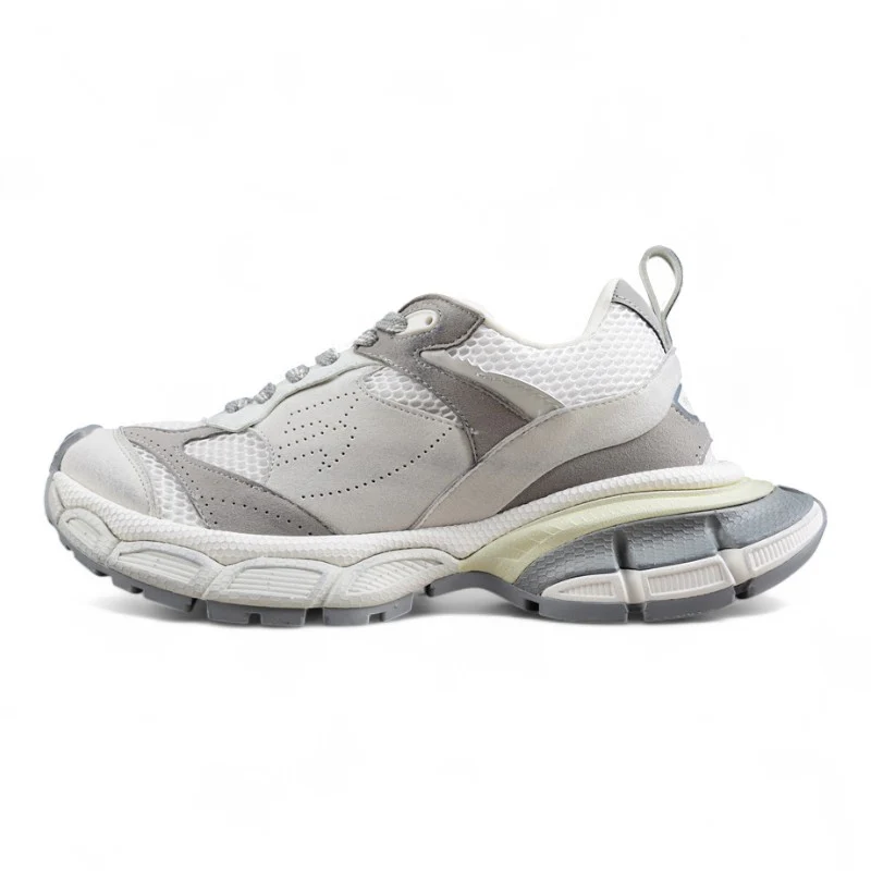 Balenciaga 3XL Distressed Sneakers in White/Grey - Sneaker Replica Workshop