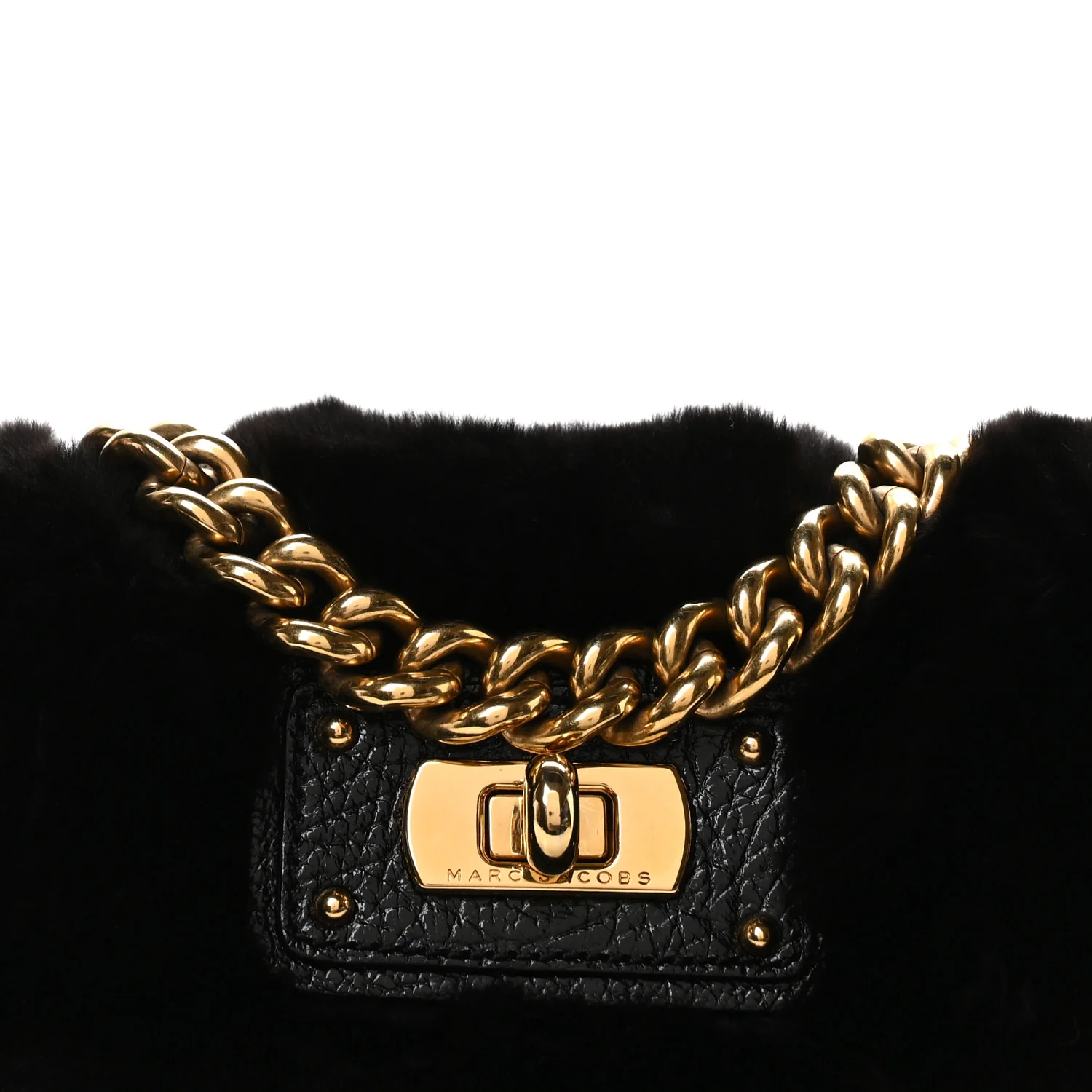 Faux Fur Clutch Black - Top Club