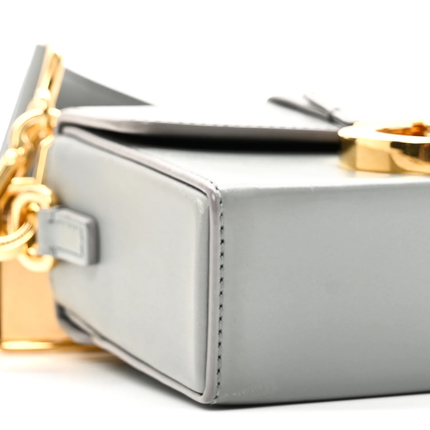 Box Calfskin 30 Montaigne Box Bag Stone Grey - Top Club