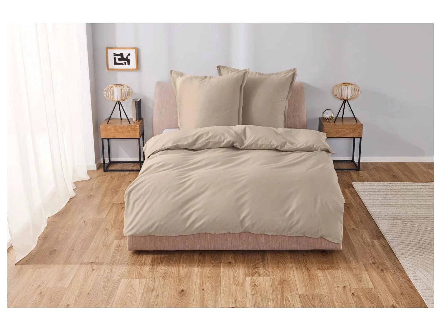 LIVARNO home Parure de lit en satin de lyocell, 260 x 240 cm