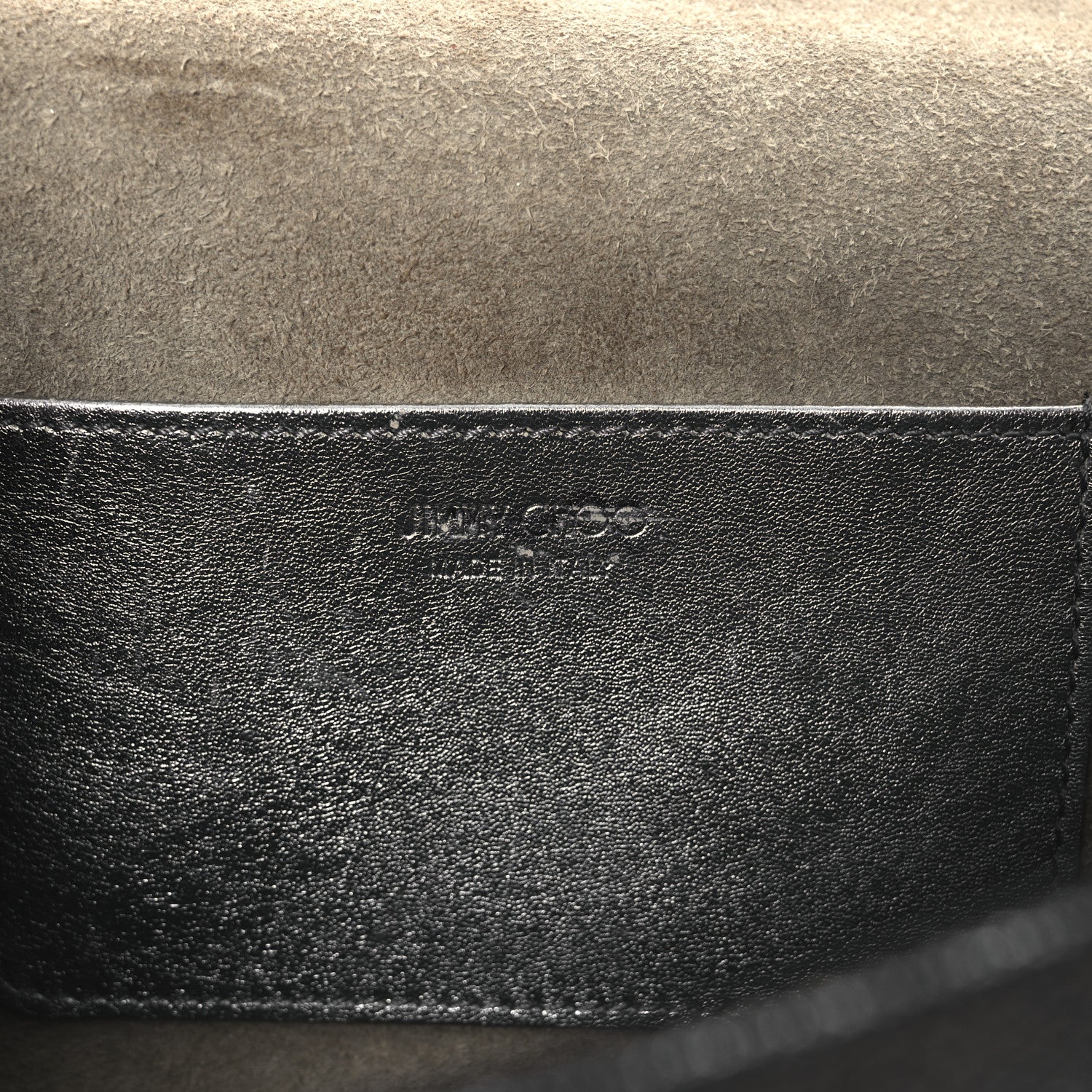 Glitter Fabric Erica Chain Clutch  Anthracite - Top Club