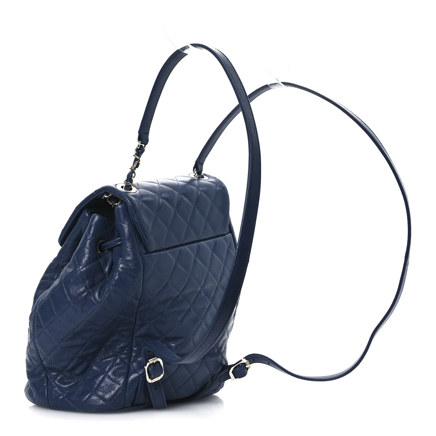 Calfskin Quilted Small Urban Spirit Backpack Blue - Top Club