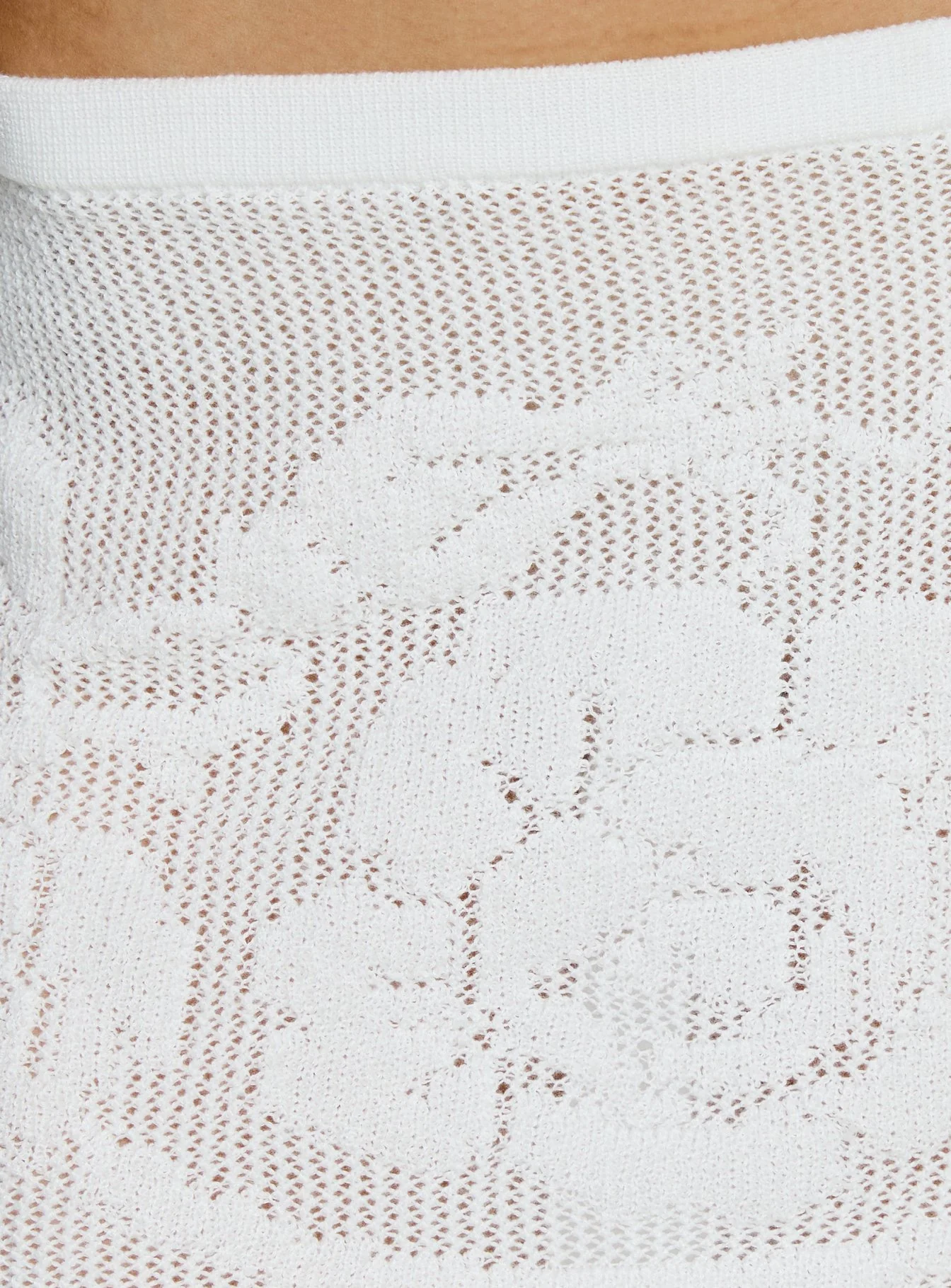 Roziana Crochet Mini Skirt White