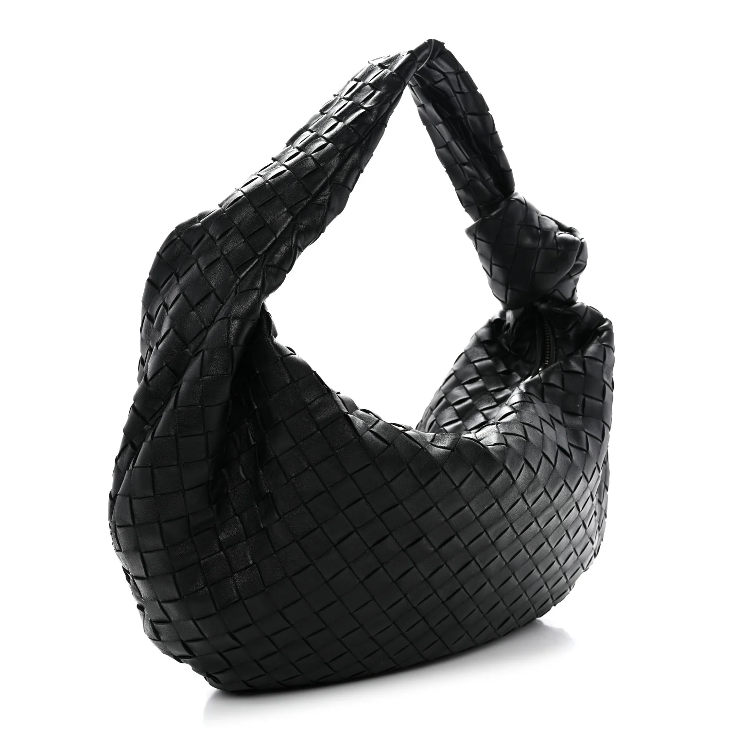 Nappa Intrecciato Small Jodie Hobo Black - Top Club