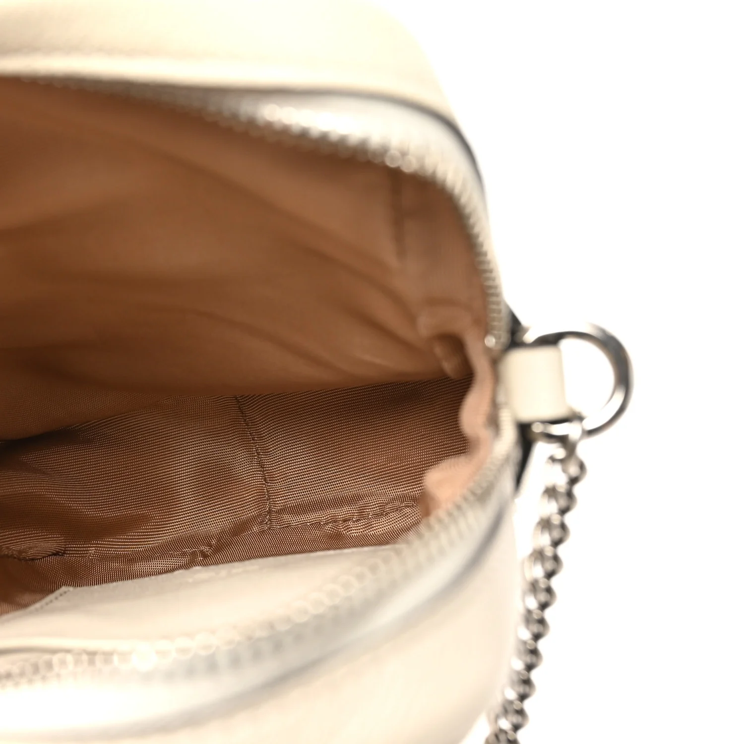 Sakai Be Green Calfskin Diagonal Stitched Mini Blondie Vertical Shoulder Bag Mystic White - Top Club